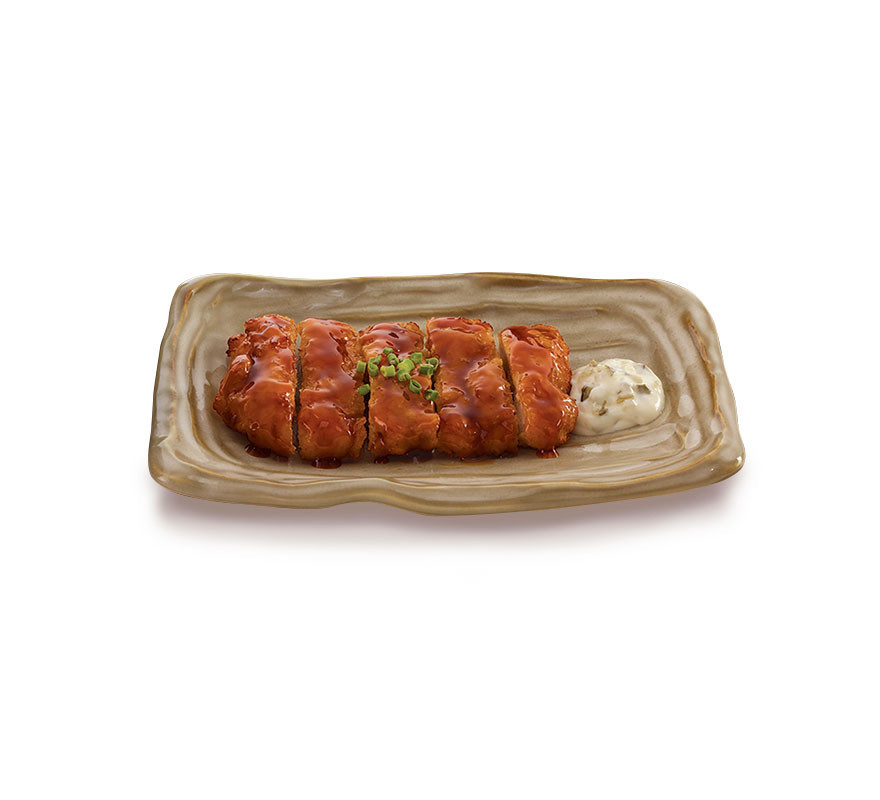 ไก่ทอดราดซอสนัมบัง (อาหารจานเดี่ยว)