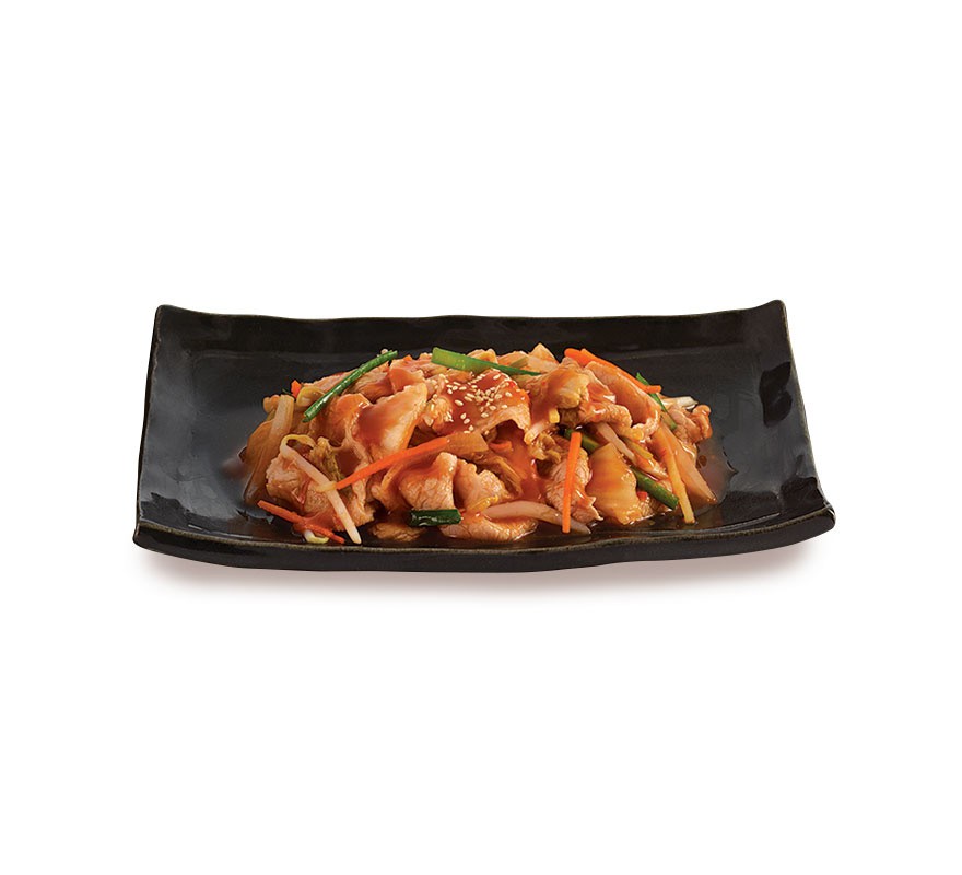 หมูผัดกิมจิ (อาหารจานเดี่ยว)