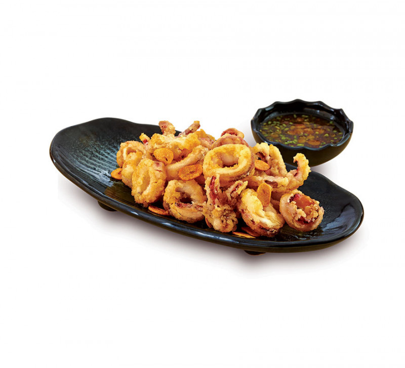 ปลาหมึกทอด